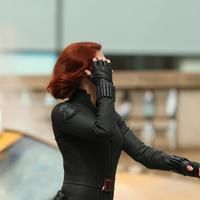 Scarlett Johansson on the film set of 'The Avengers' | Picture 69445